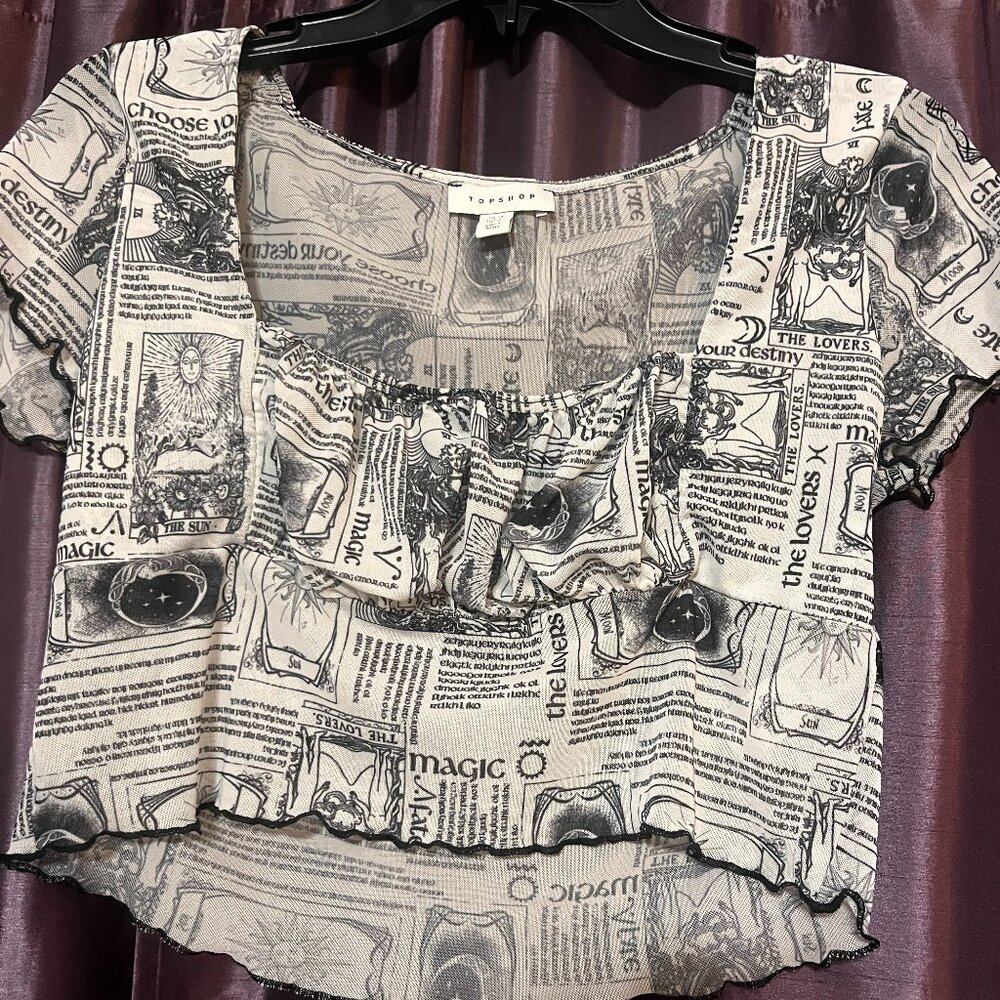 Topshop Cropped Shirt